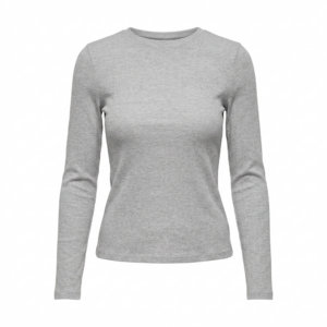 T-shirt Ribbed Long Sleeve Tee maglia a costine aderente per uomo