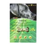Biscotti cane alito fresco menta rolls rocky confezione verde con biscotti a osso