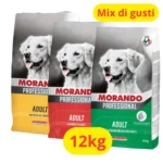 Pollo Morando professional 3 gusti cane bundle 12kg con sacchi giallo rosso