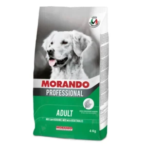 Morando professional cane mix verdure sacco da 4kg con immagine Golden Retriever