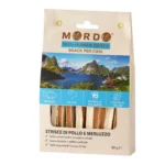 snack mordo pollo merluzzo strisce a due strati in busta 80g