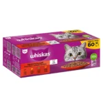 whiskas gatto bustine gelatina selezione classica multipack 60 bustine